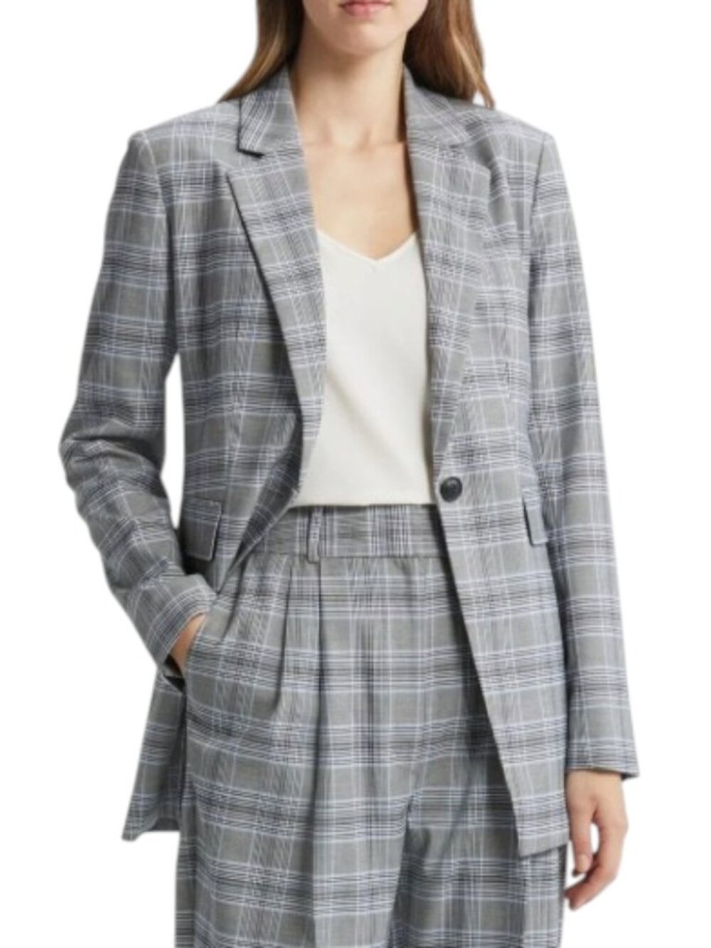 ✨ Nordstrom Plaid Oversized Blazer & Tailored Trouser Suit Set ✨